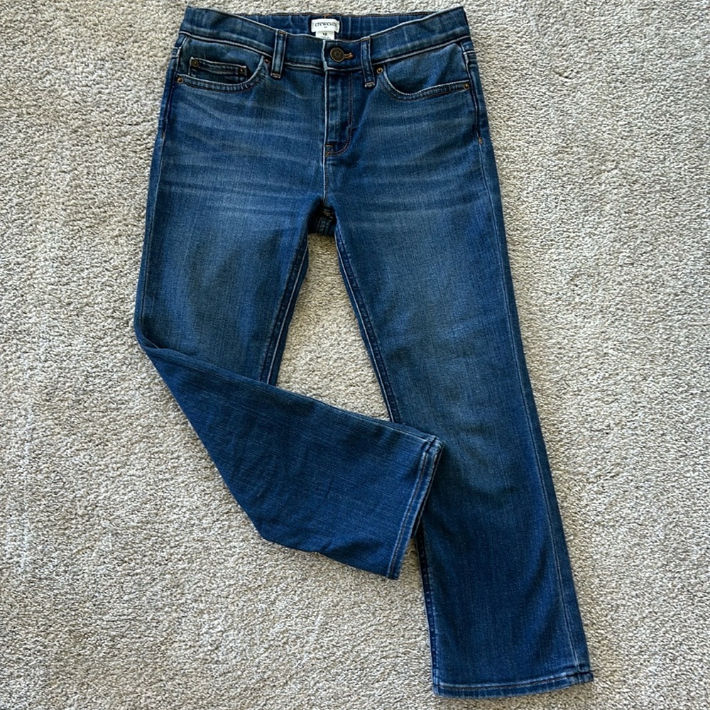 Girls J Crew Flare Crop Jeans